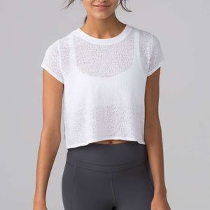 Lululemon Hint of Sheer Crop Top